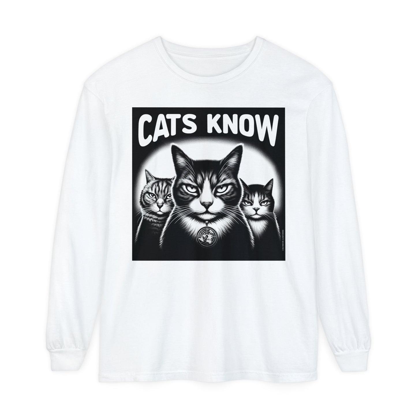 Longsleeve | Cats Know | White