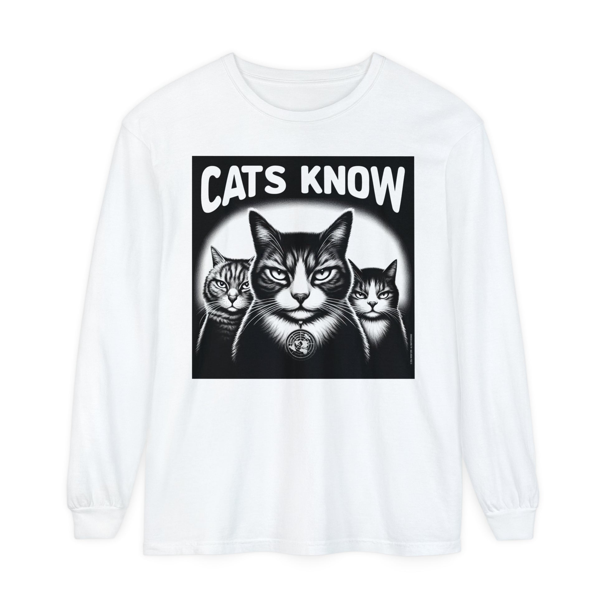 Longsleeve | Cats Know | White