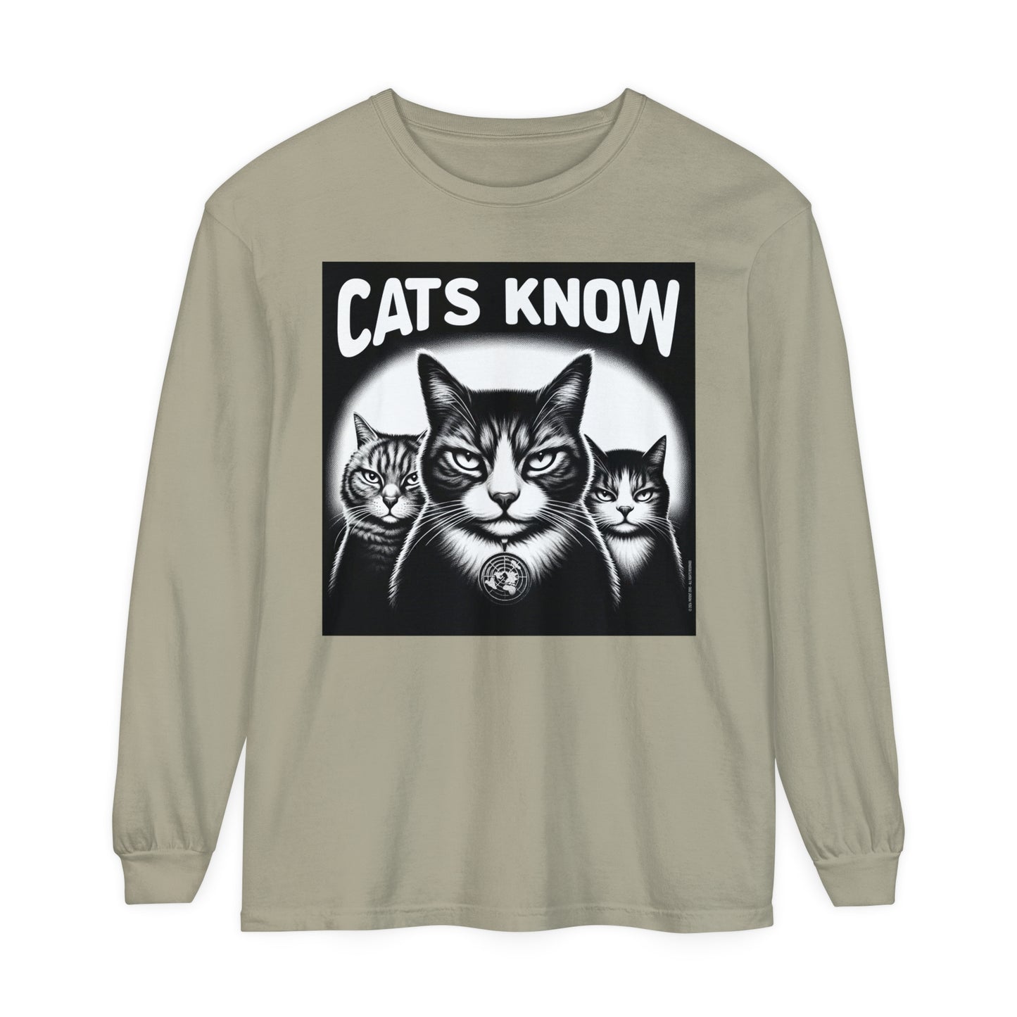 Longsleeve | Cats Know | Sandstone