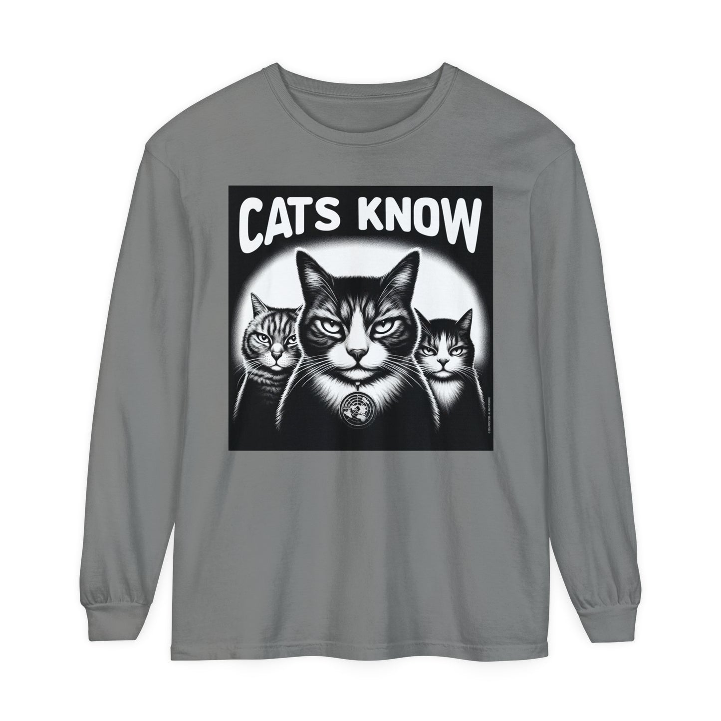 Longsleeve | Cats Know | Grey