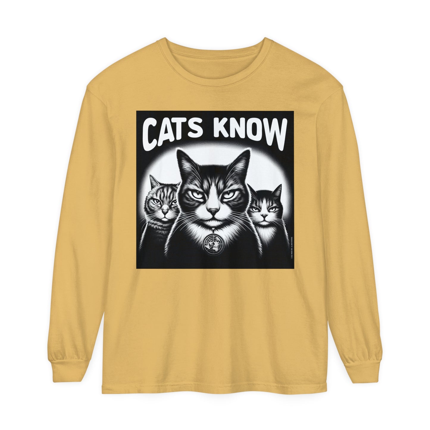 Longsleeve | Cats Know | Mustard