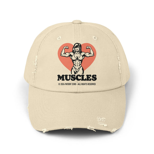 Cap Distressed | ♥ Muscles | Stone One size