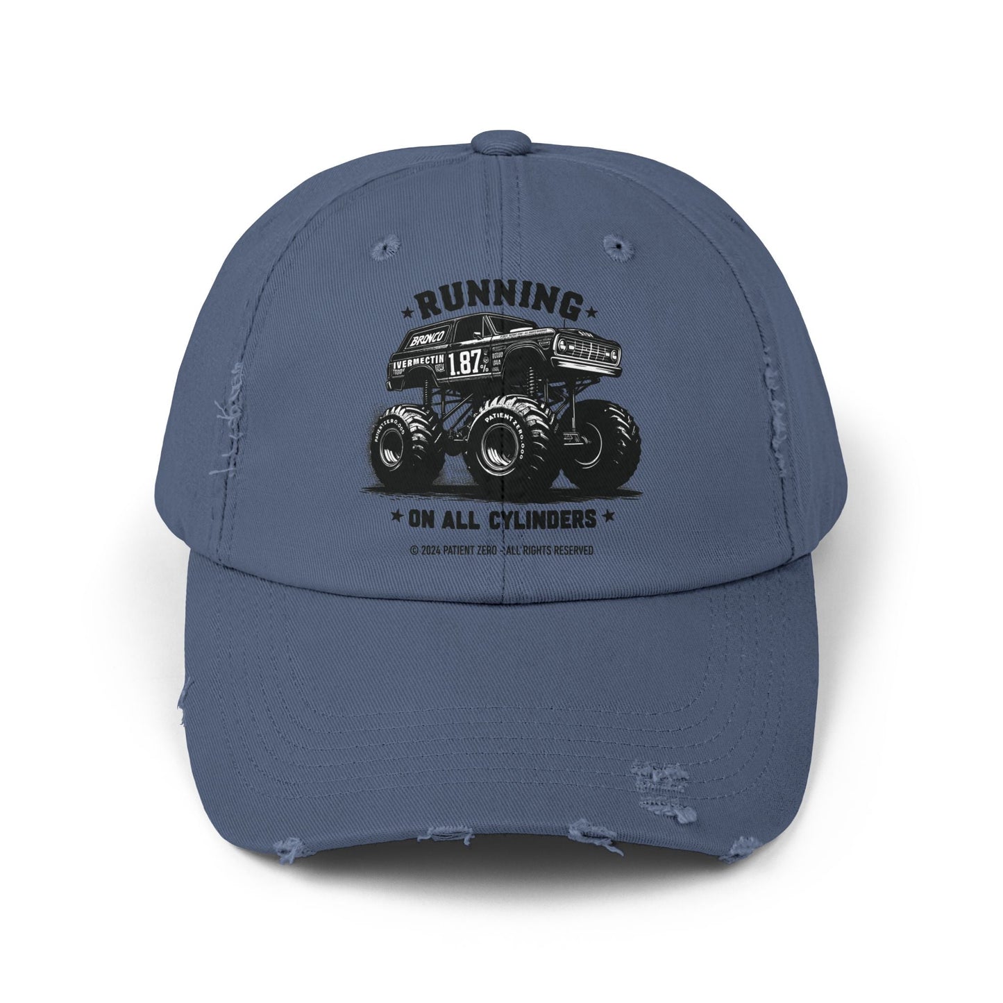 Cap Distressed | All Cylinders | Scotland Blue One size