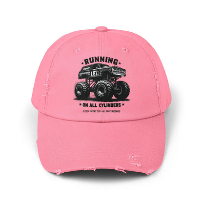 Cap Distressed | All Cylinders | True Pink One size