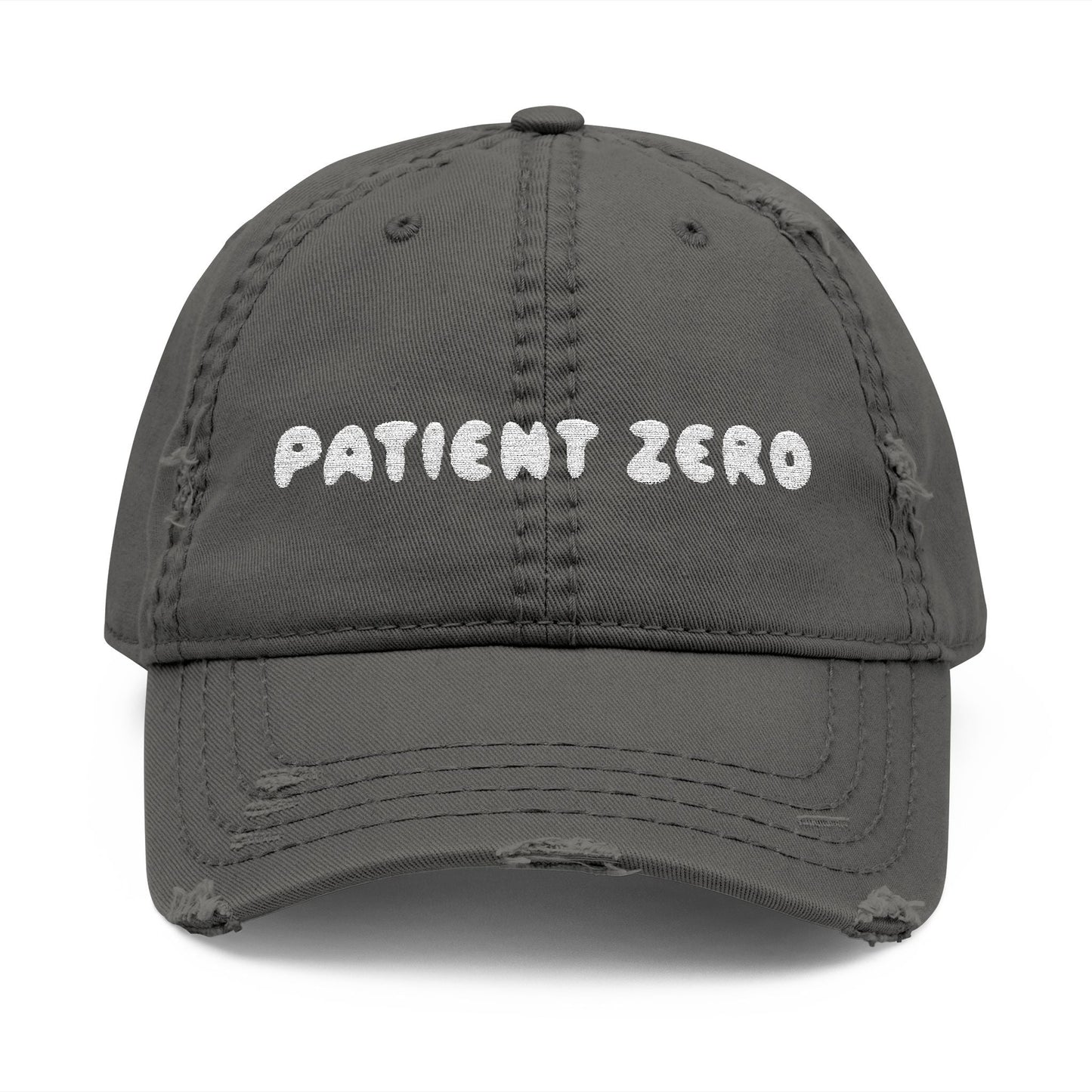 Cap Embroidered | Patient Zero | Charcoal Grey One size