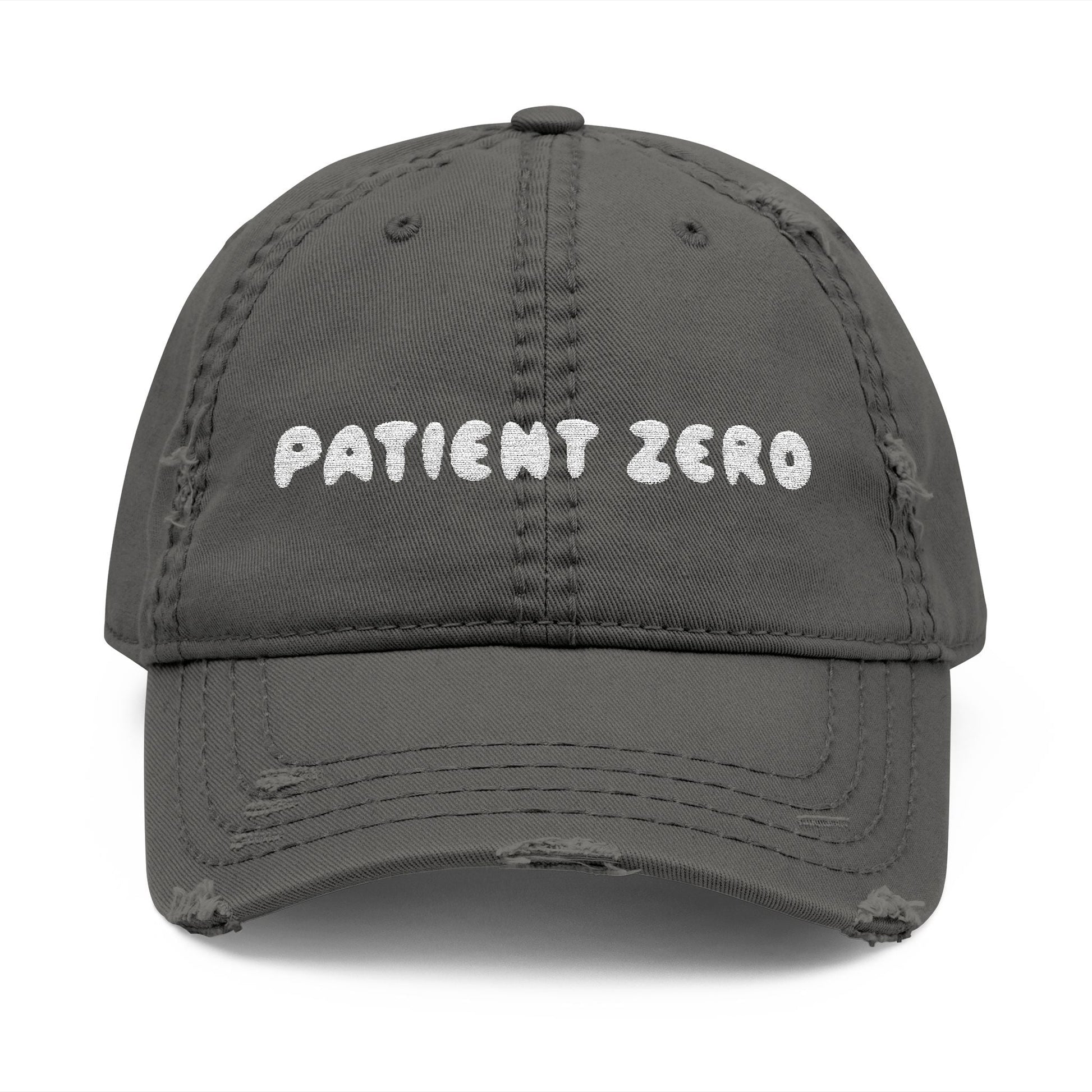 Cap Embroidered | Patient Zero | Charcoal Grey One size