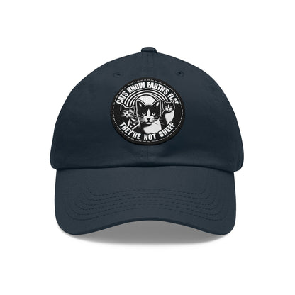 Cap Patch | Cats Know | Navy Black patch Circle One size