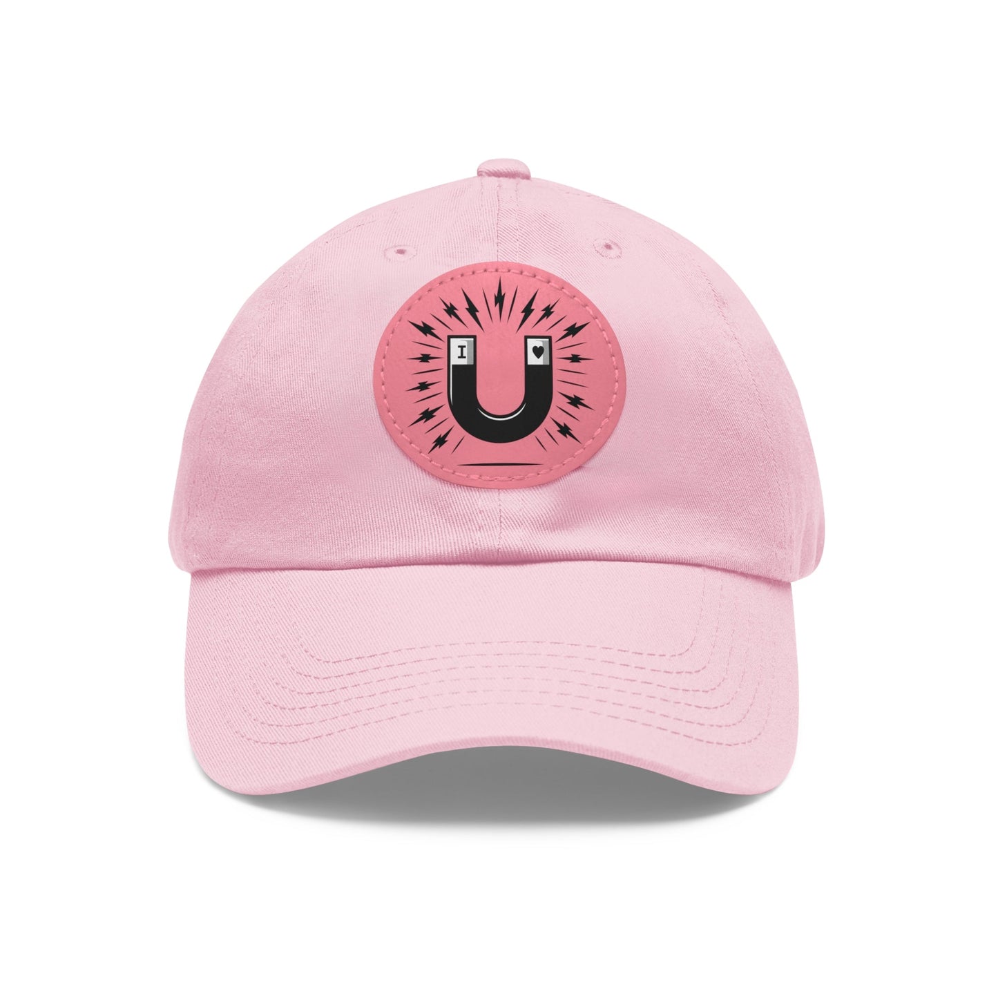 Cap Patch | I ♥ U | Light Pink Pink patch Circle One size