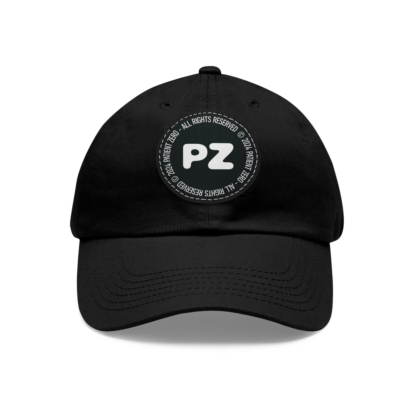 Cap Patch | PZ | Black Black patch Circle One size