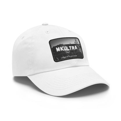 Cap Patch | MK Ultra | White Black patch Rectangle One size