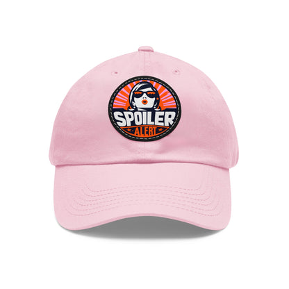 Cap Patch | Spoiler Alert | Light Pink Black patch Circle One size