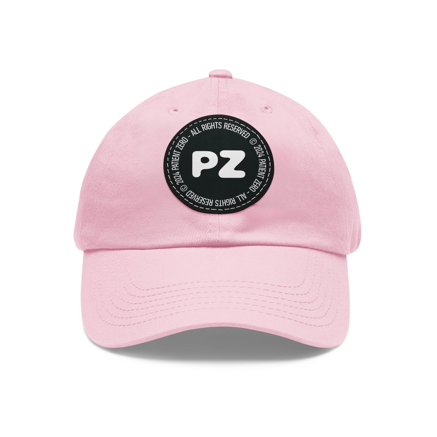 Cap Patch | PZ | Light Pink Black patch Circle One size