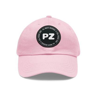 Cap Patch | PZ | Light Pink Black patch Circle One size