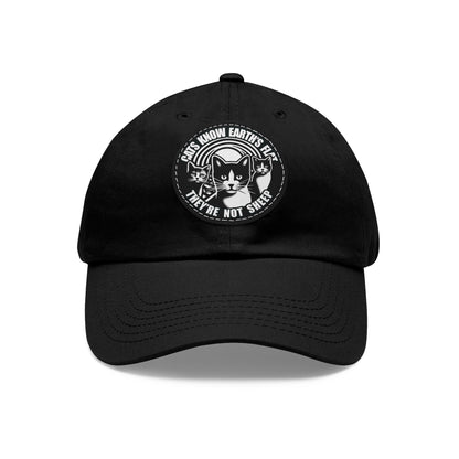 Cap Patch | Cats Know | Black Black patch Circle One size