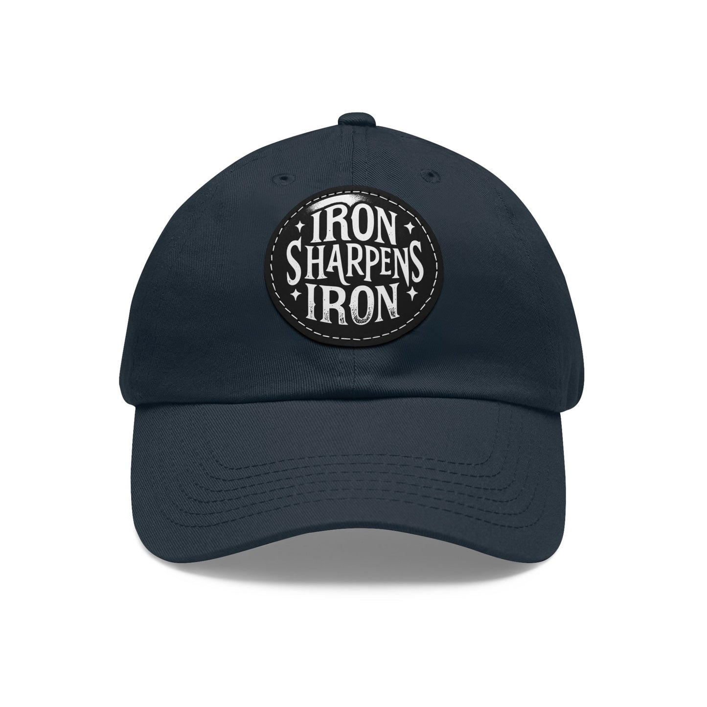 Cap Patch | Iron Sharpens Iron | Navy Black patch Circle One size