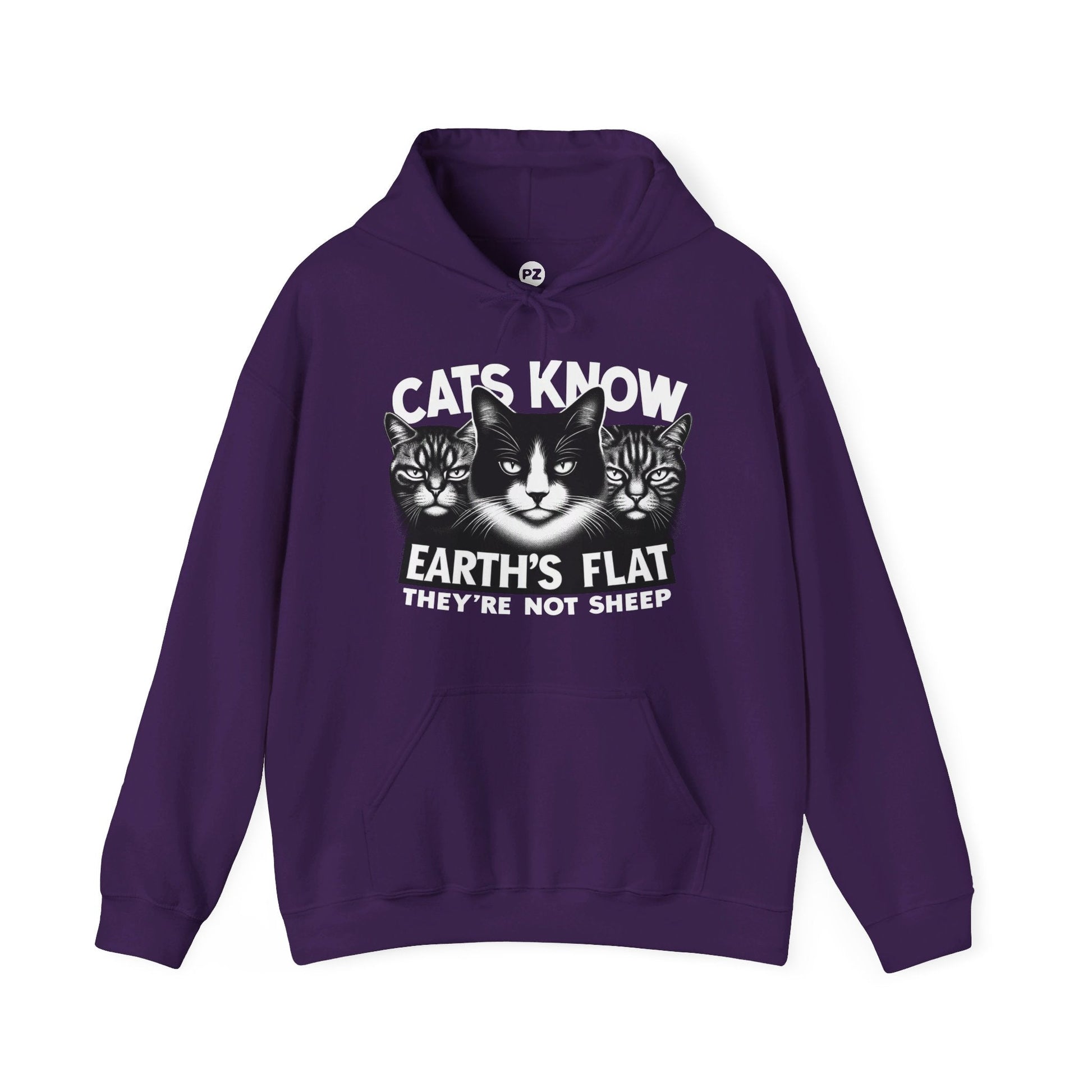 Hoodie | Cats Know | Purple