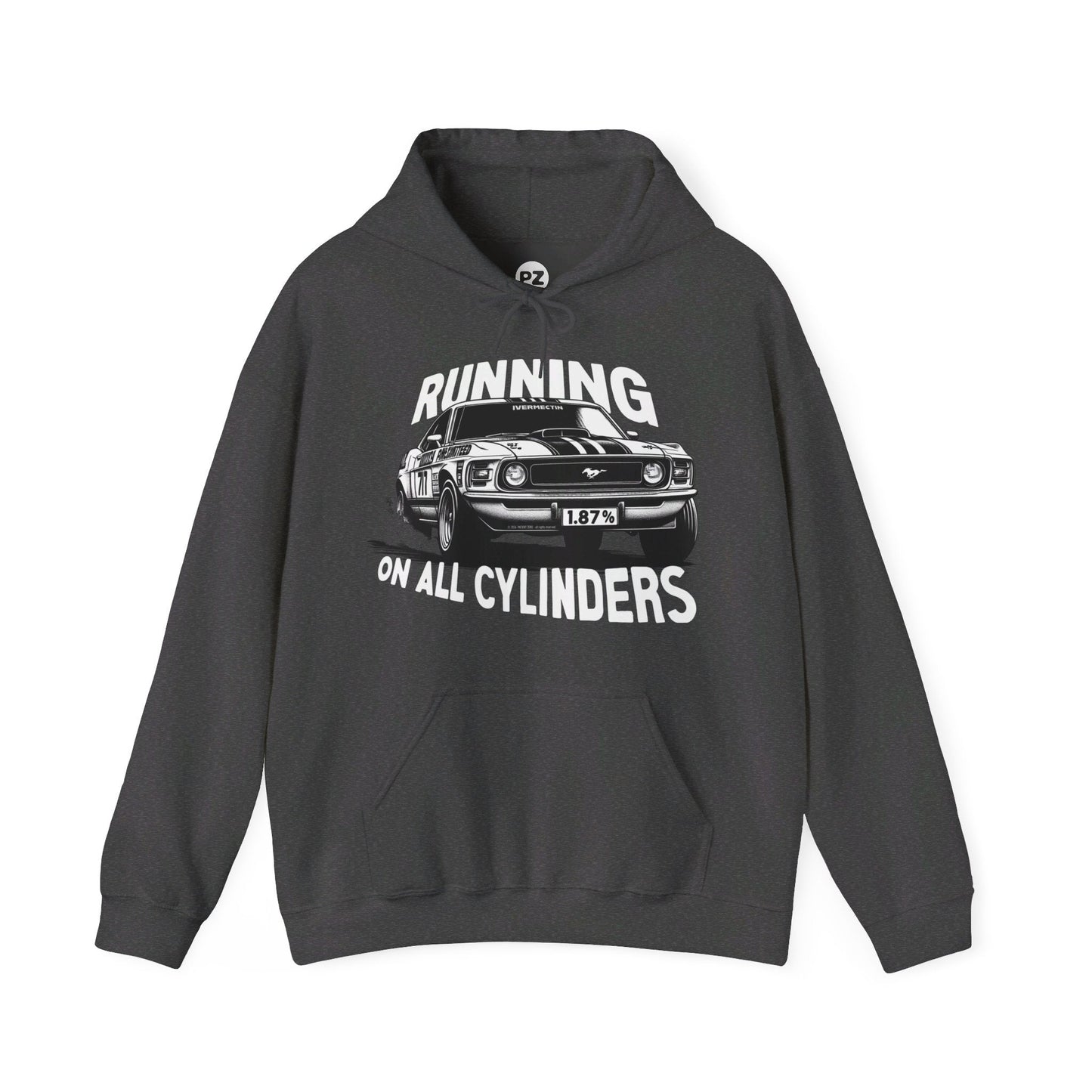 Hoodie | All Cylinders | Dark Heather