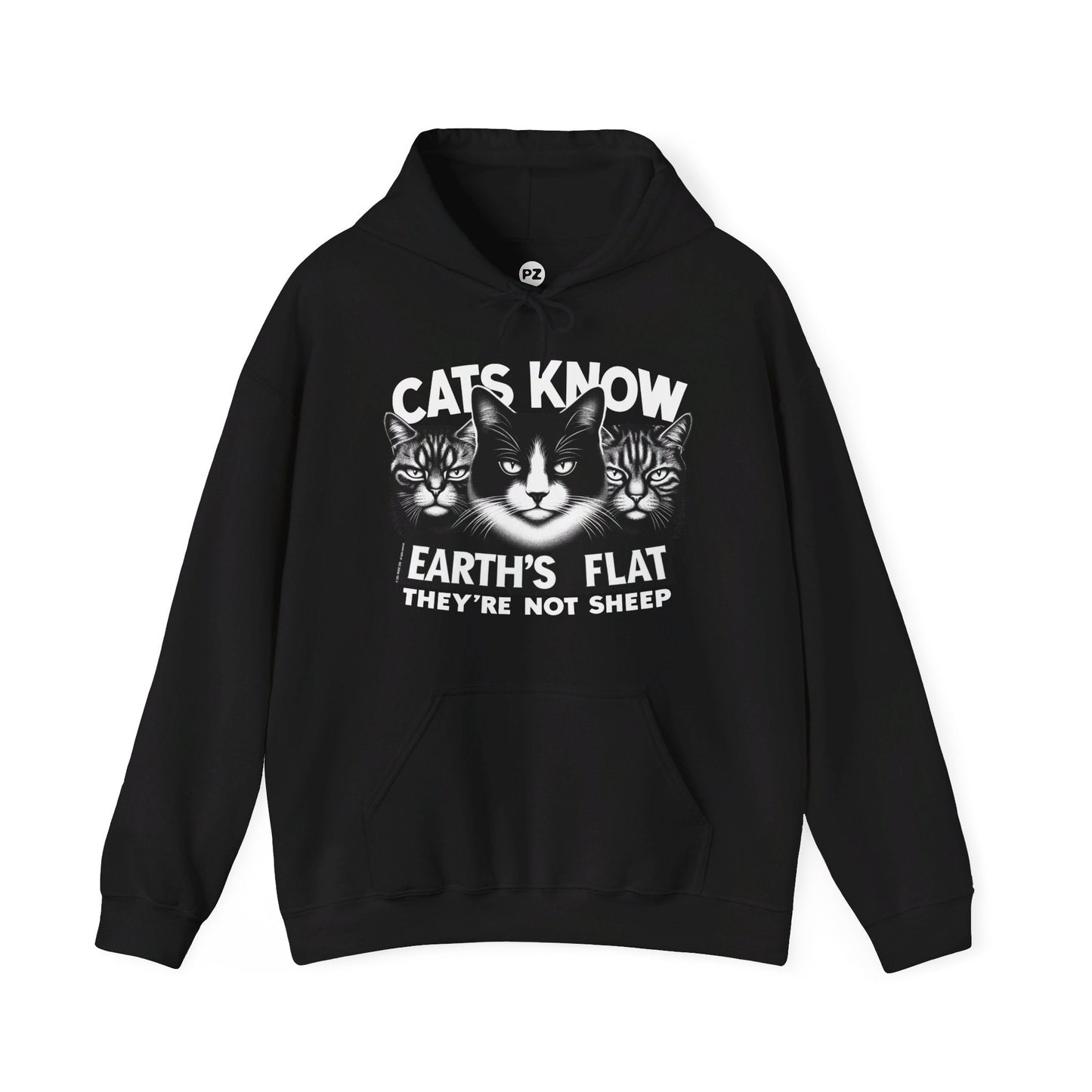 Hoodie | Cats Know | Black