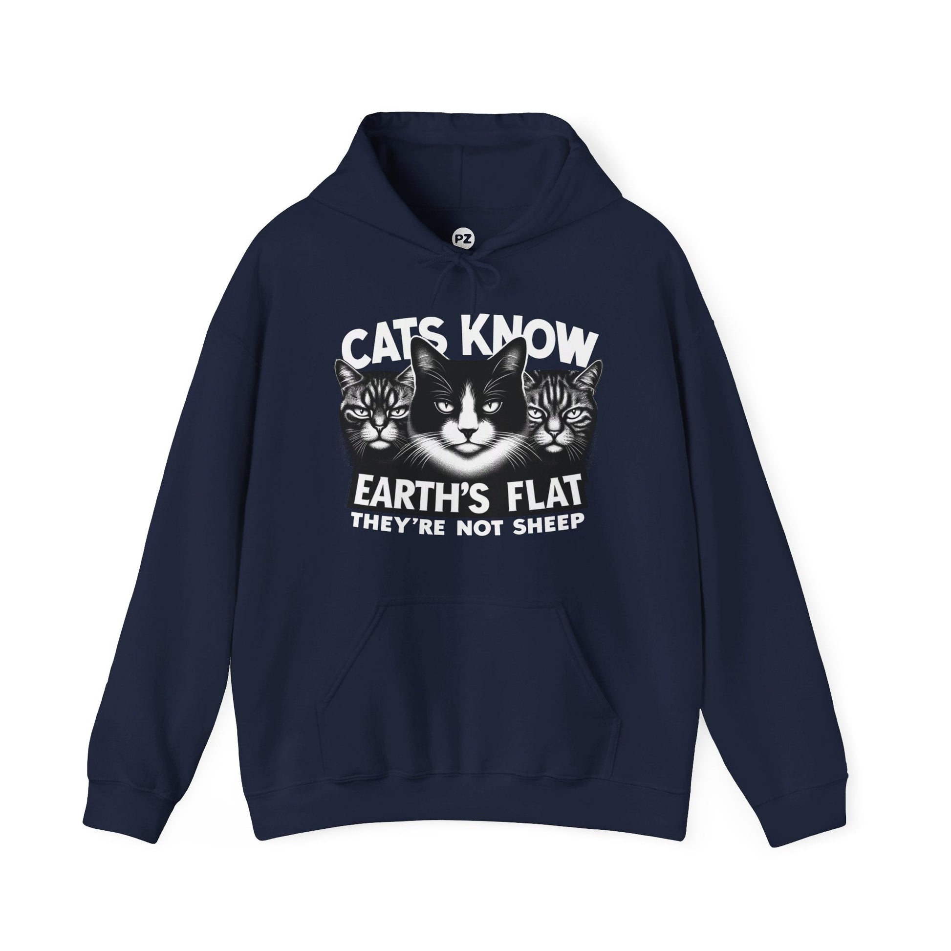 Hoodie | Cats Know | Navy