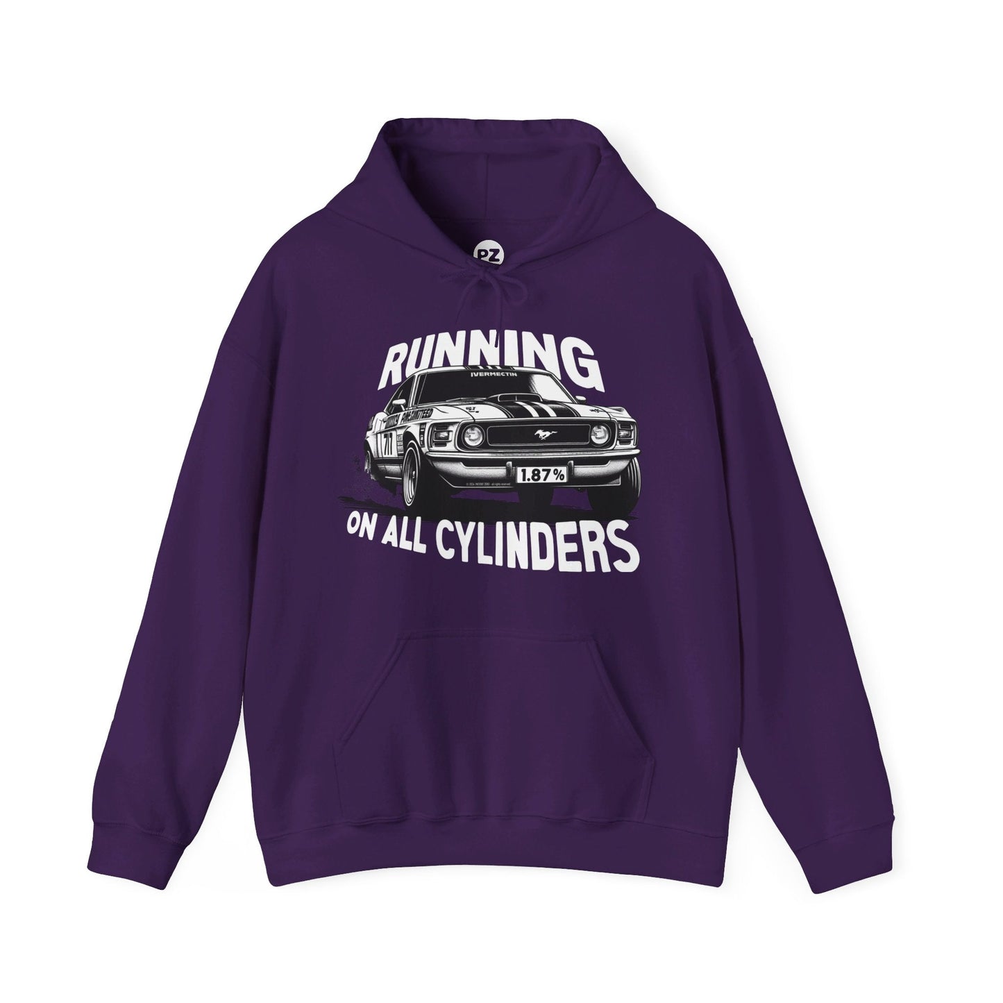 Hoodie | All Cylinders | Purple