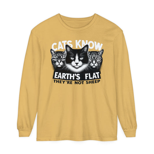 Longsleeve | Cats Know | Mustard