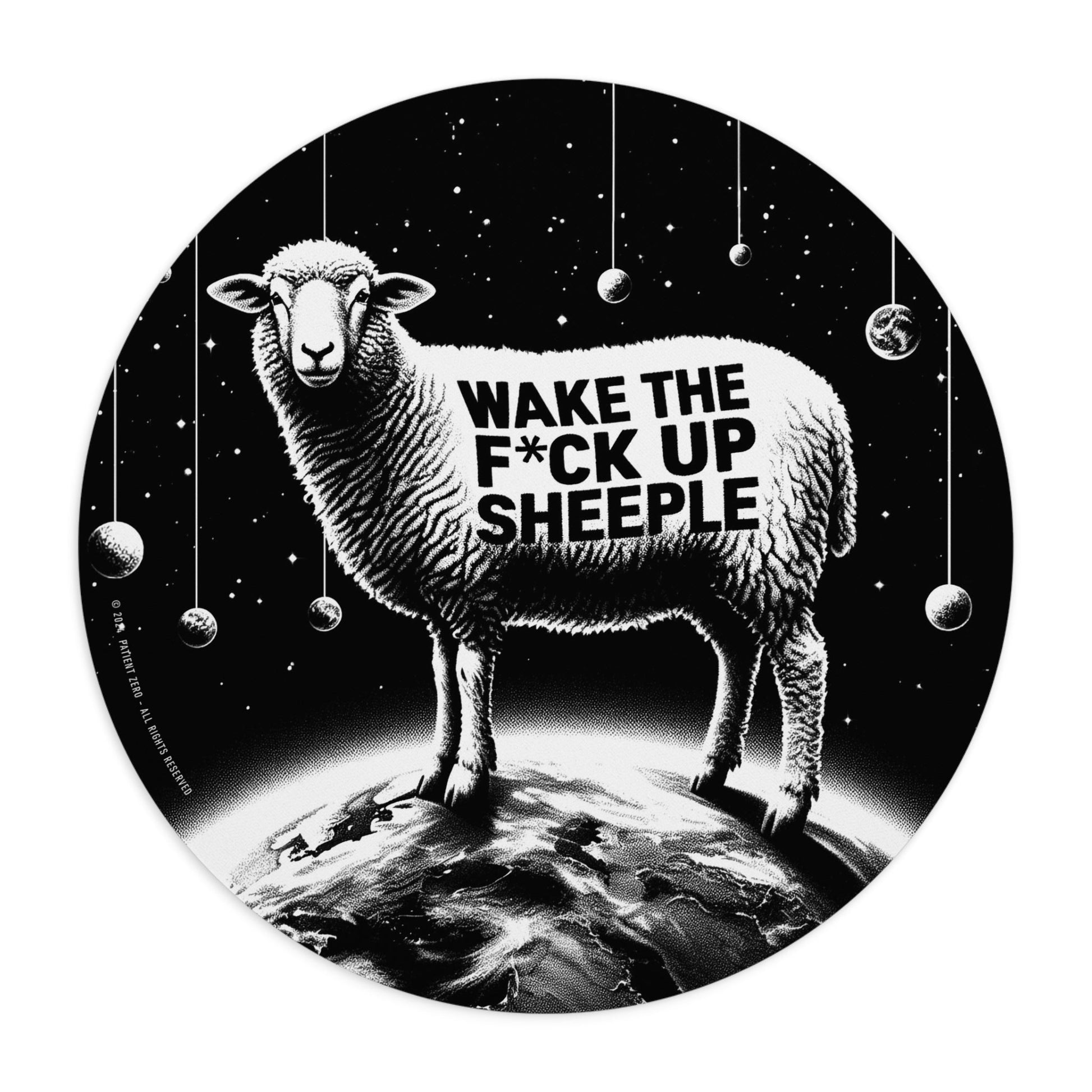 Mouse Pad | Wake Up Sheeple | One size Round