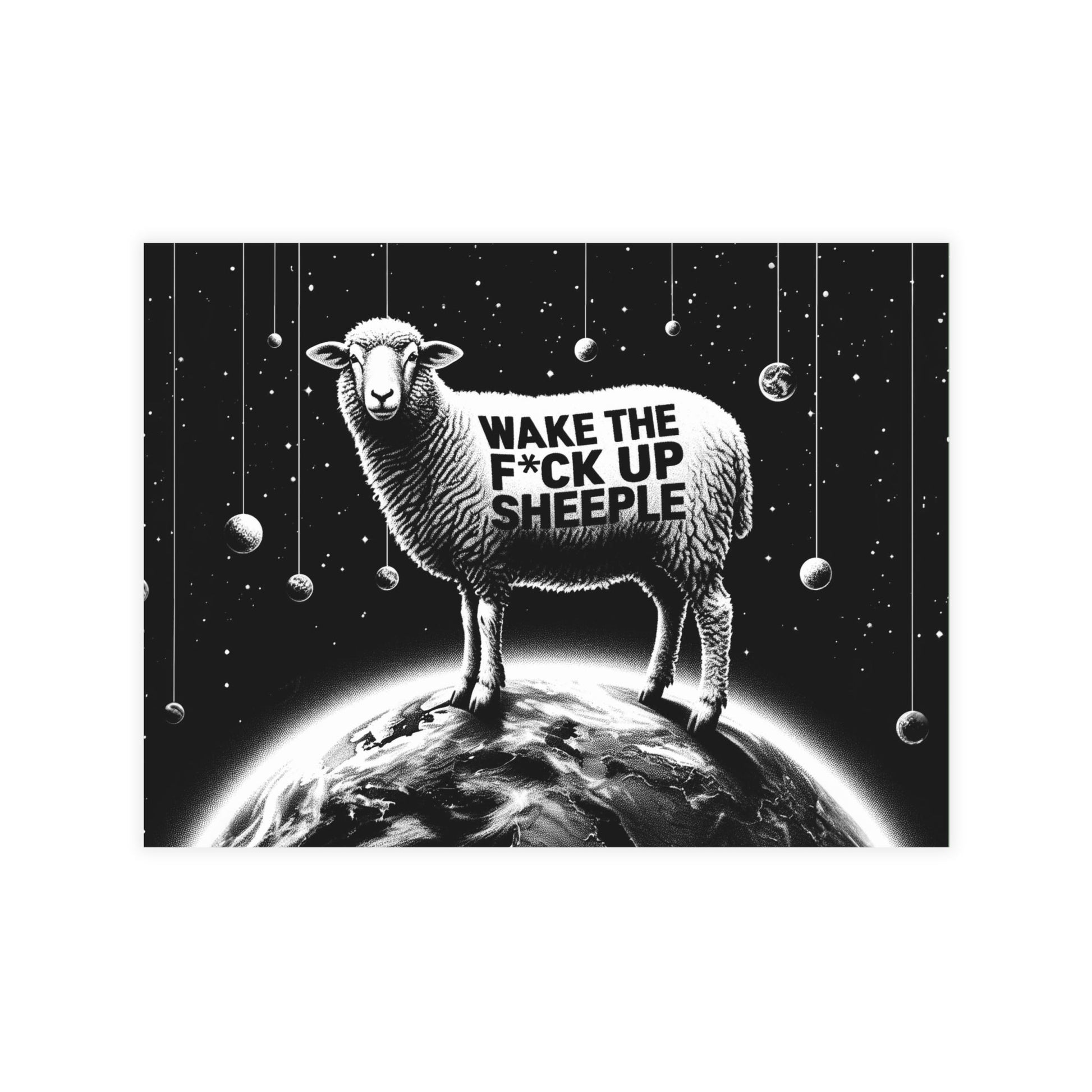 Postcards | Wake Up Sheeple | 6.25" x 4.62" (Horizontal) Coated (one side) 10 pcs