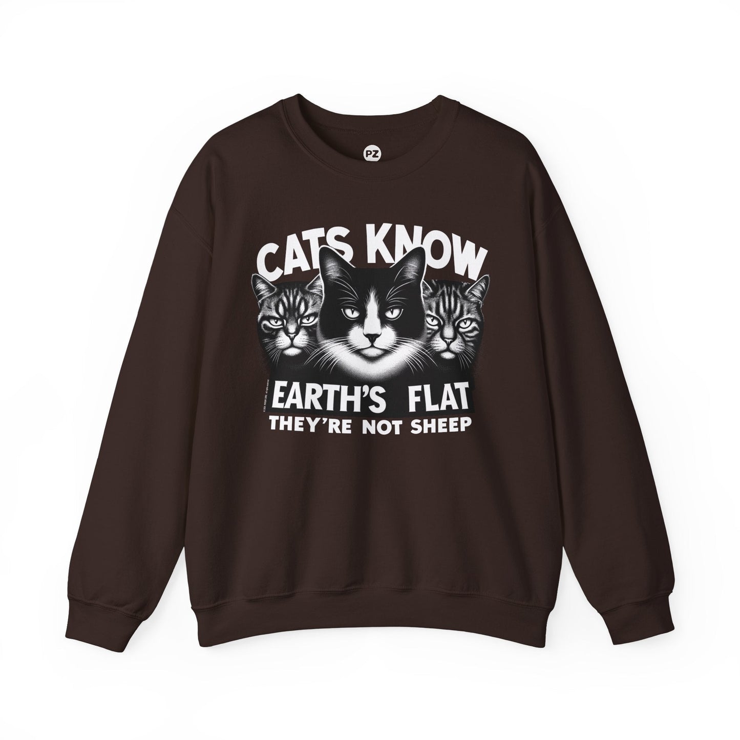 Sweatshirt | Cats Know | Dark Chocolate