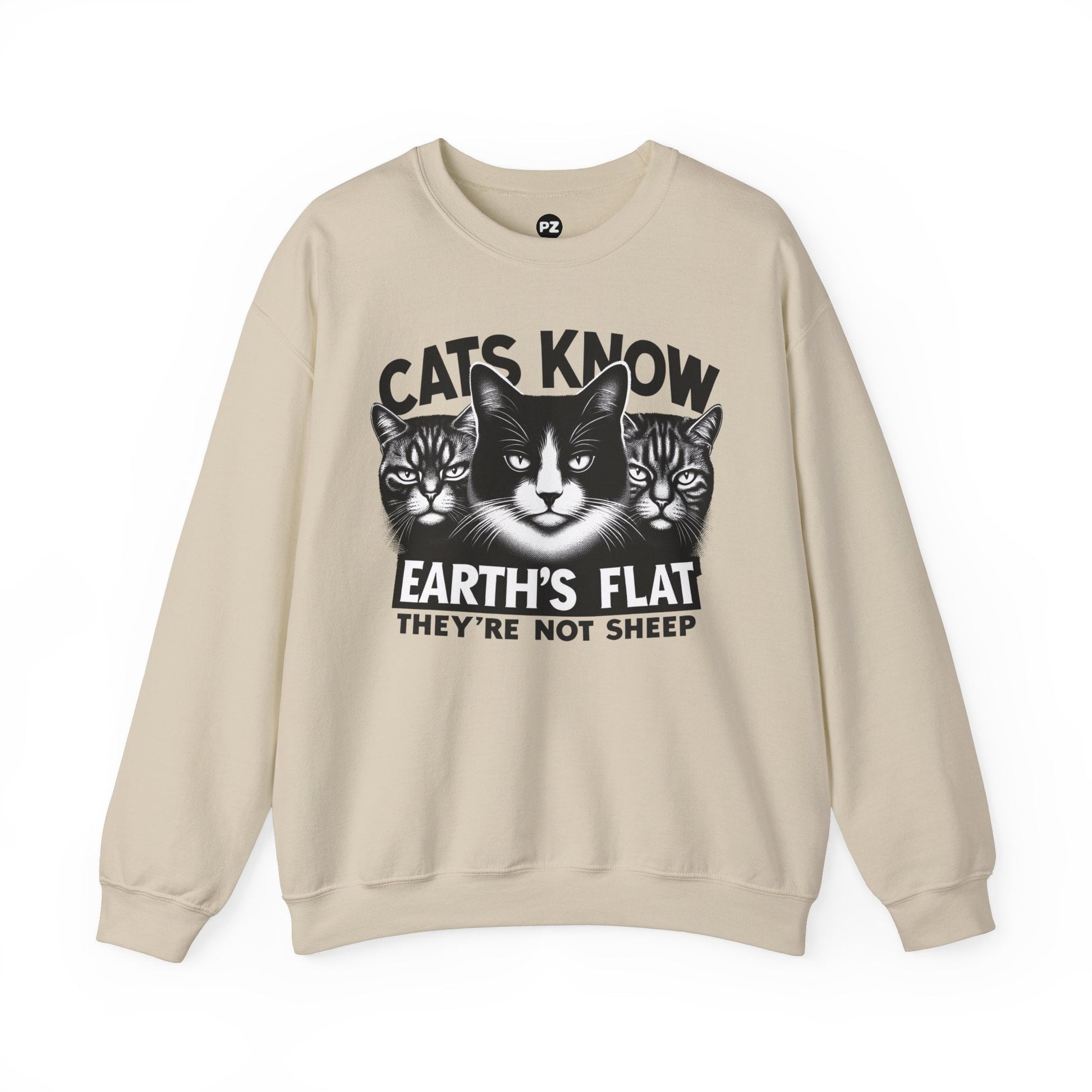 Sweatshirt | Cats Know | Sand