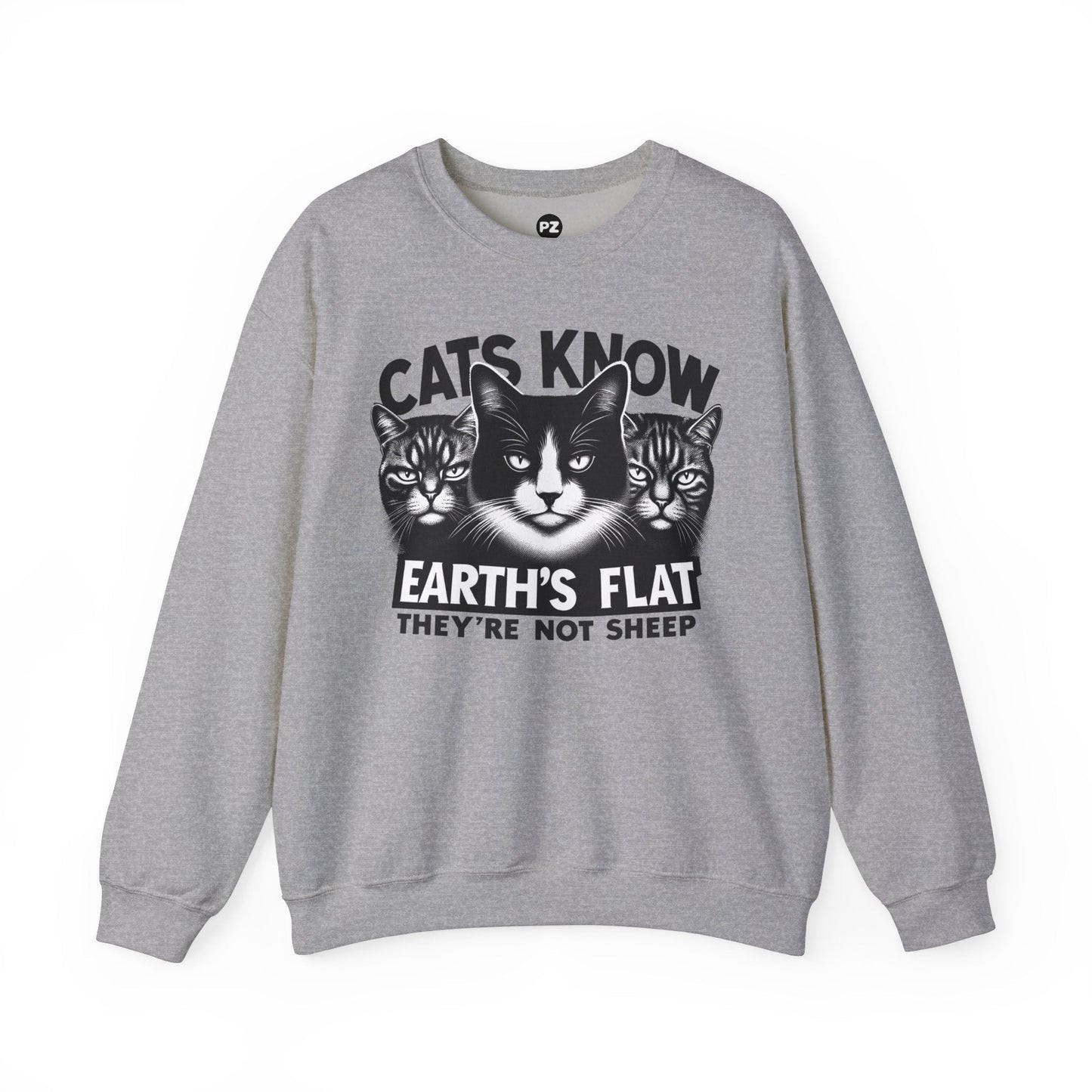 Sweatshirt | Cats Know | Sport Grey