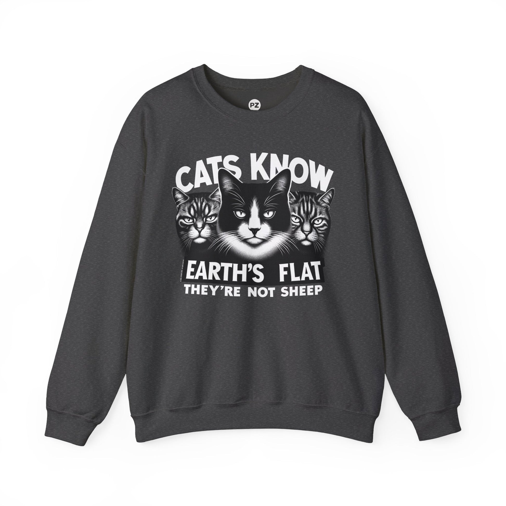 Sweatshirt | Cats Know | Dark Heather