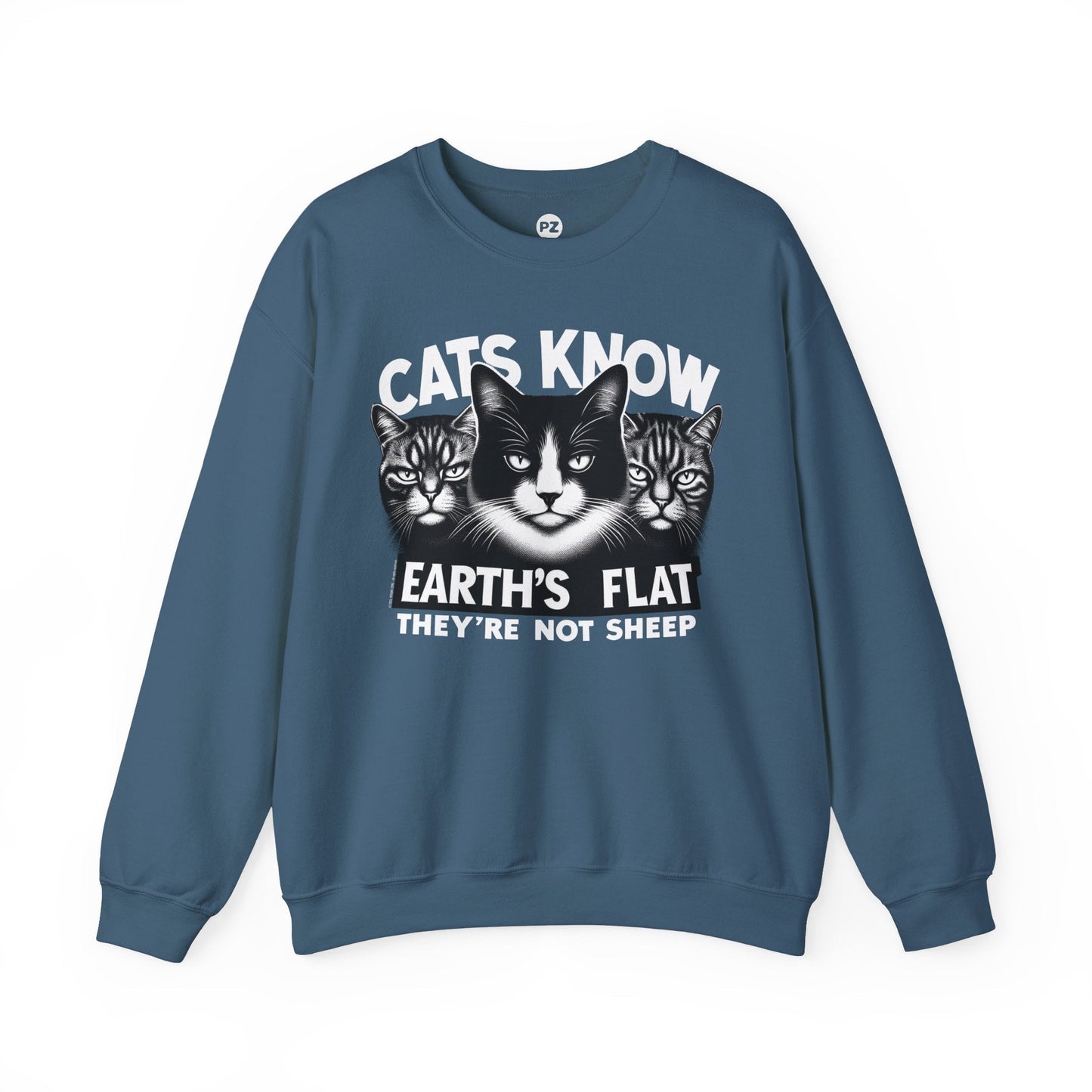 Sweatshirt | Cats Know | Indigo Blue