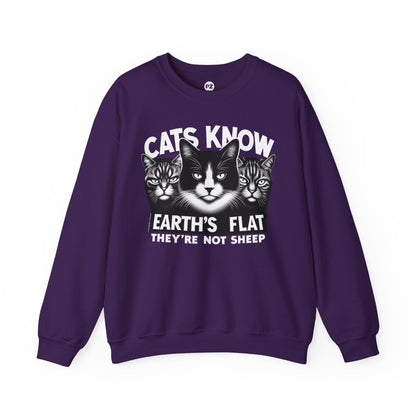 Sweatshirt | Cats Know | Purple