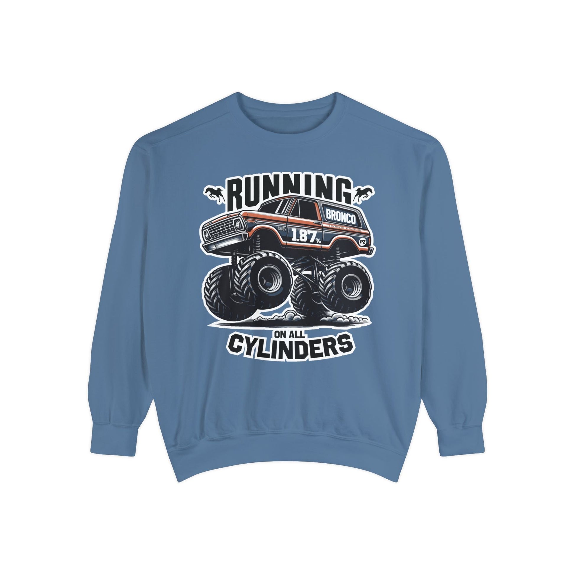 Sweatshirt | All Cylinders | Blue Jean