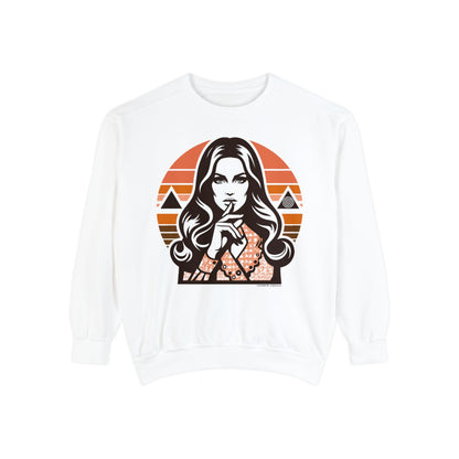 Sweatshirt | Conspiracy Lady | White