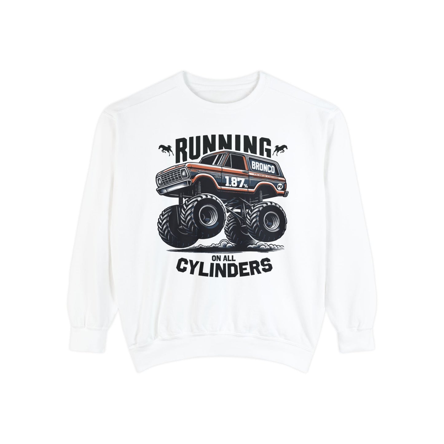 Sweatshirt | All Cylinders | White