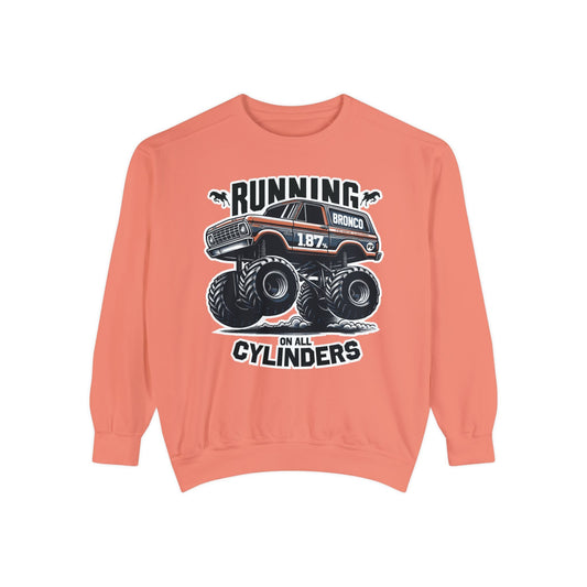 Sweatshirt | All Cylinders | Terracotta