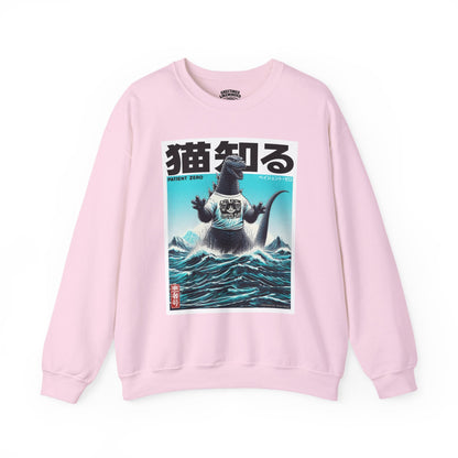 Sweatshirt | Godzilla Knows 猫知る | Light Pink
