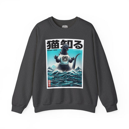 Sweatshirt | Godzilla Knows 猫知る | Dark Heather