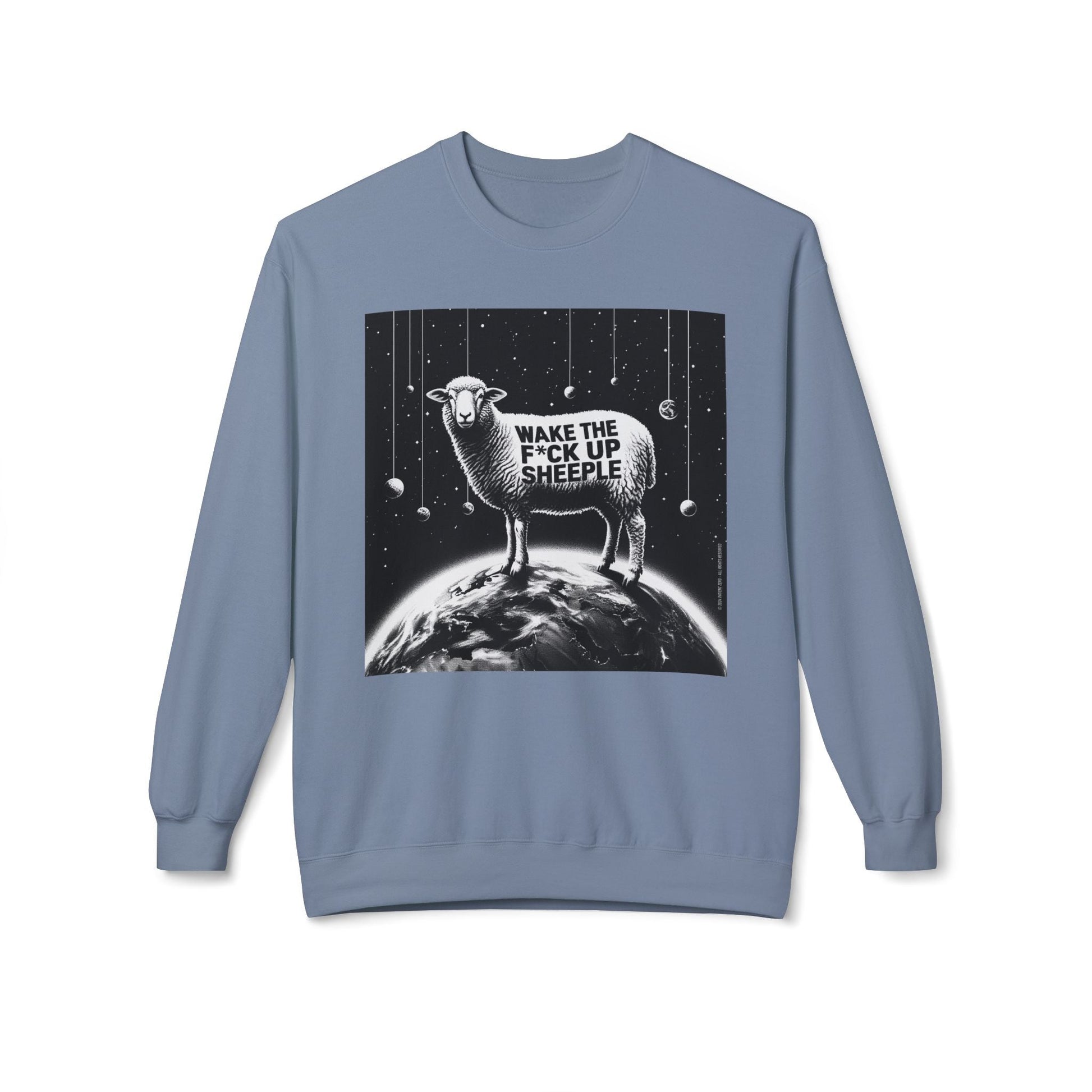 Sweatshirt | Wake Up Sheeple | Stone Blue