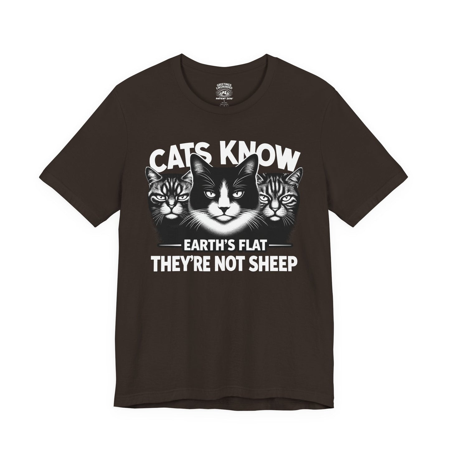 T-Shirt | Cats Know | Brown