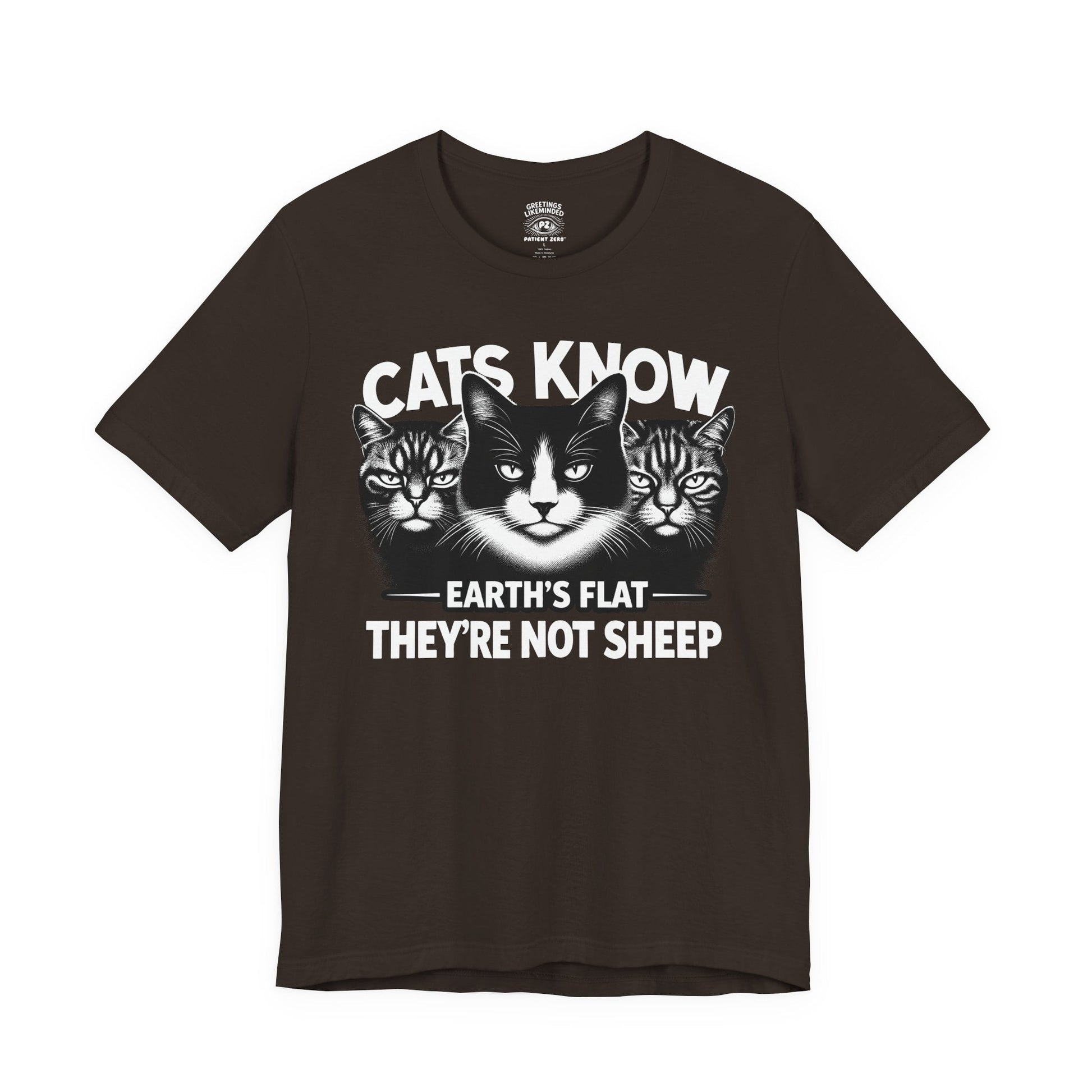 T-Shirt | Cats Know | Brown