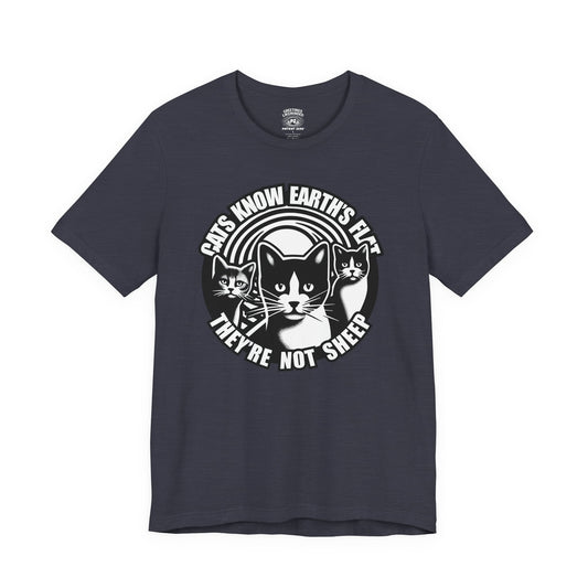 T-Shirt | Cats Know | Heather Midnight Navy