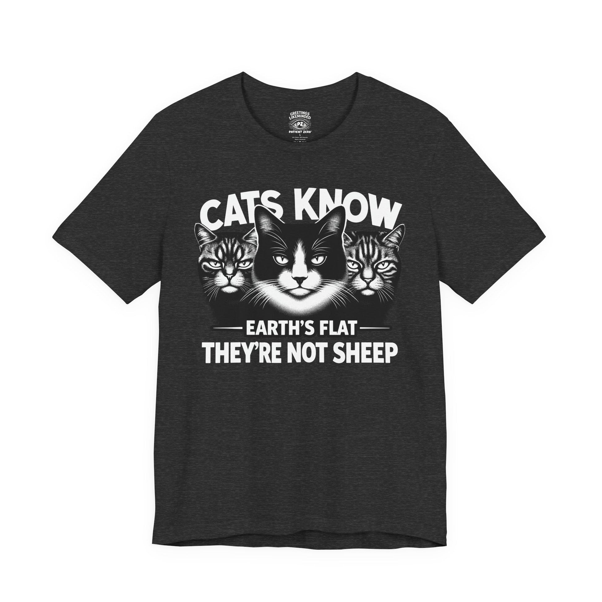 T-Shirt | Cats Know | Dark Grey Heather