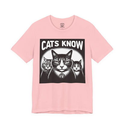 T-Shirt | Cats Know | Pink