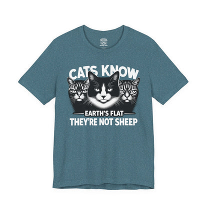 T-Shirt | Cats Know | Heather Deep Teal