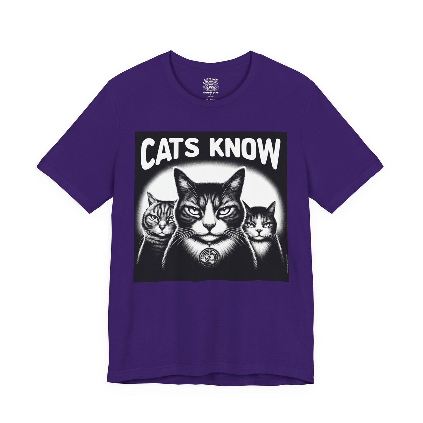 T-Shirt | Cats Know | Team Purple