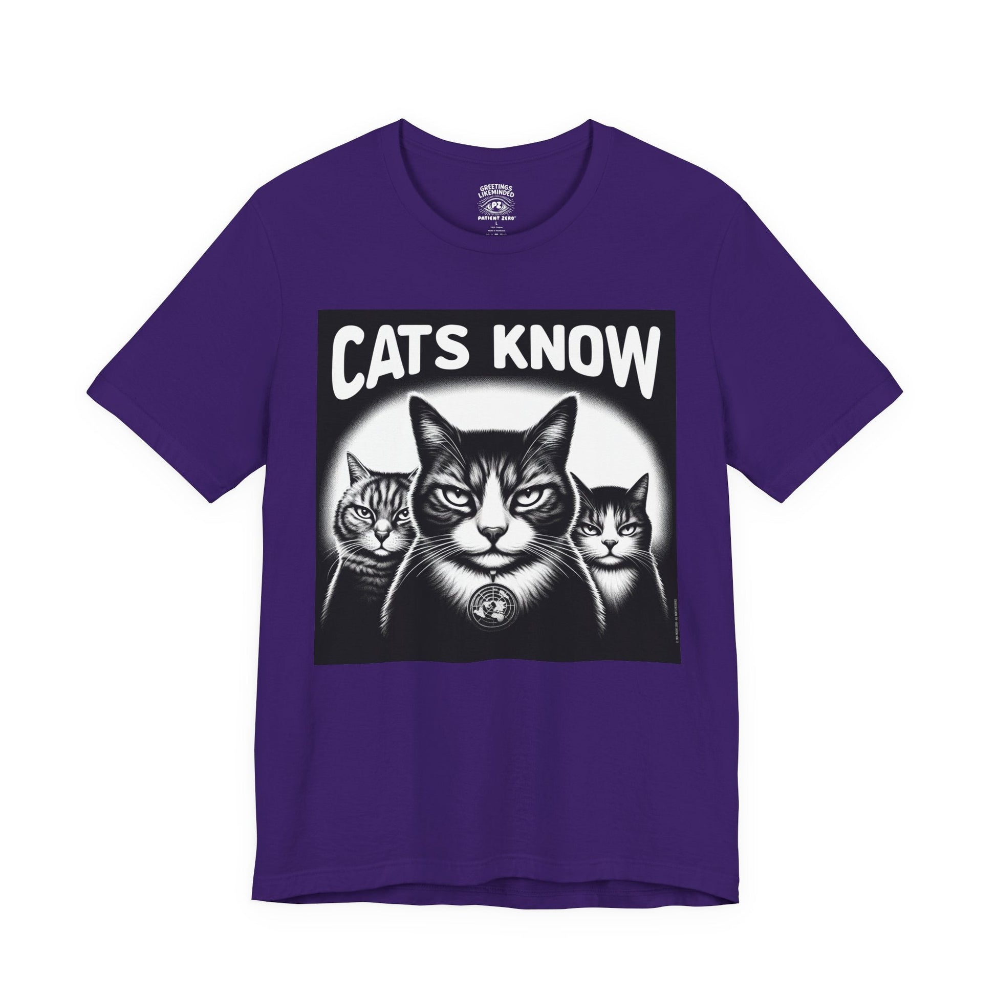 T-Shirt | Cats Know | Team Purple