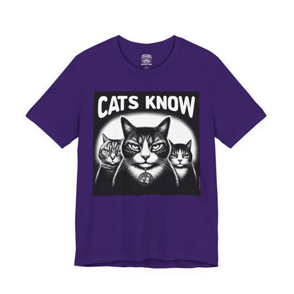 T-Shirt | Cats Know | Team Purple