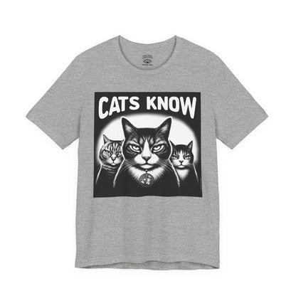 T-Shirt | Cats Know | Athletic Heather